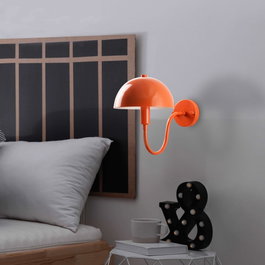 Opviq Lámpara de Pared de Metal Naranja